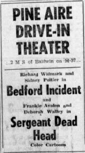 Pine Aire Drive-In Theatre (Pine-Aire) - 5 May 1966 Ad (newer photo)